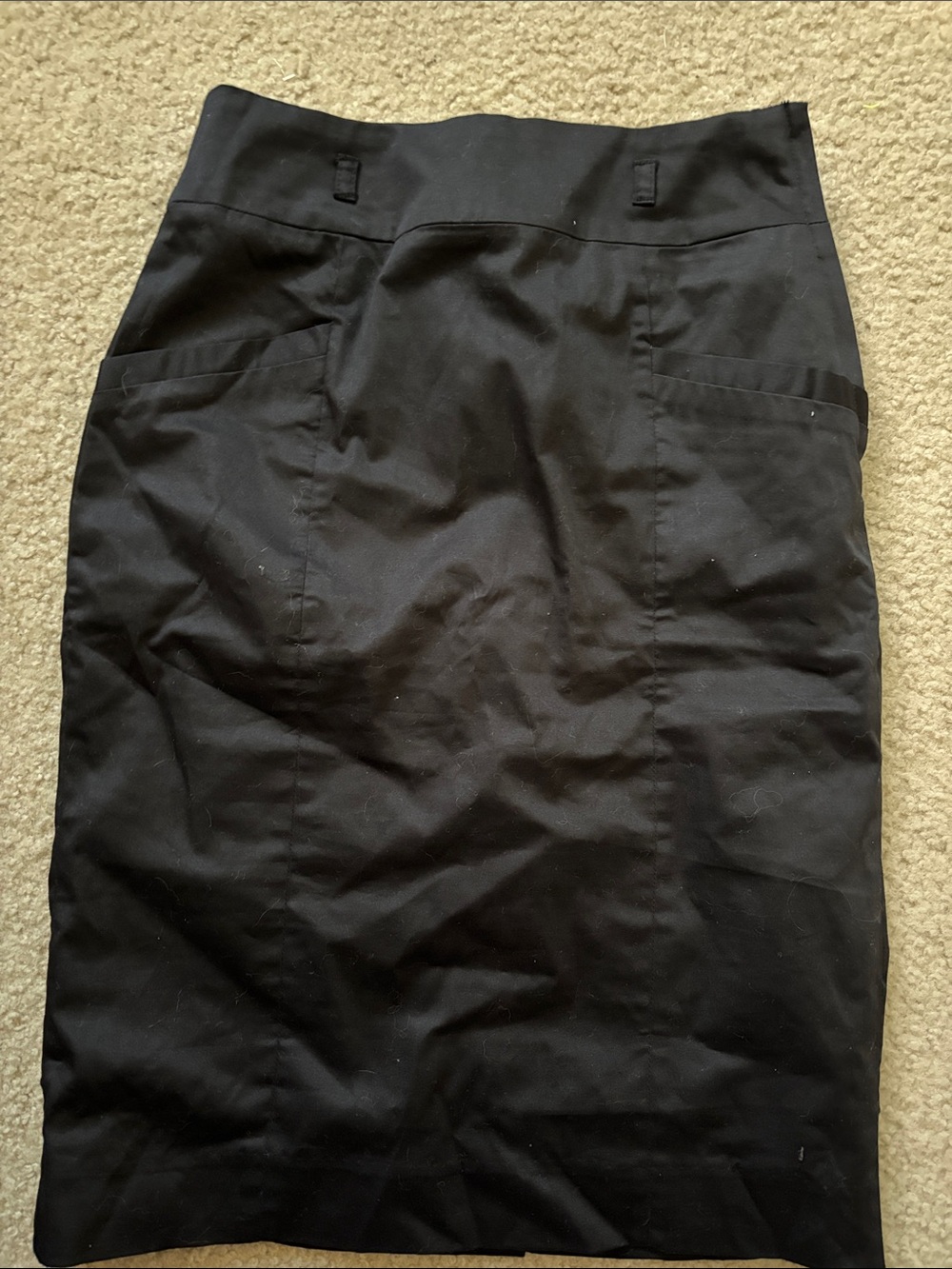 H+M black pencil skirt